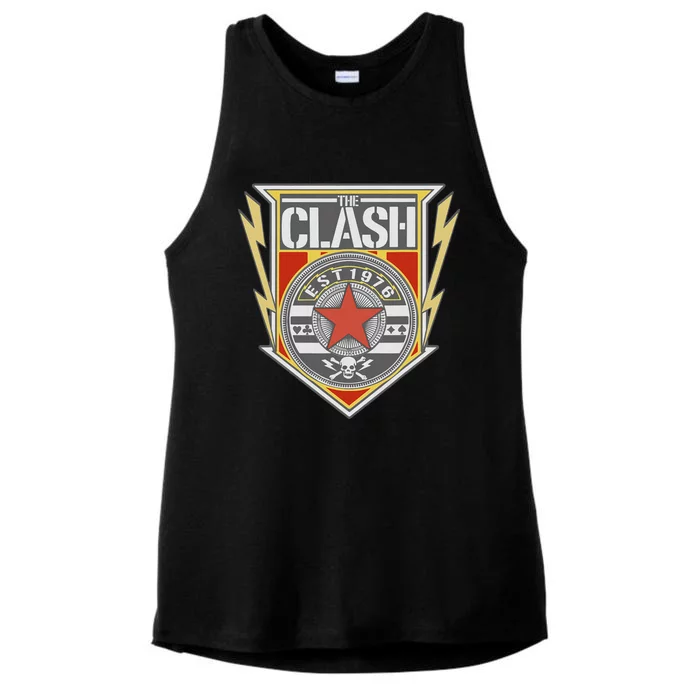 The C.L.A.S.H Est 1976 Shield Ladies Tri-Blend Wicking Tank