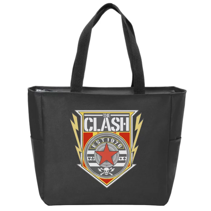 The C.L.A.S.H Est 1976 Shield Zip Tote Bag