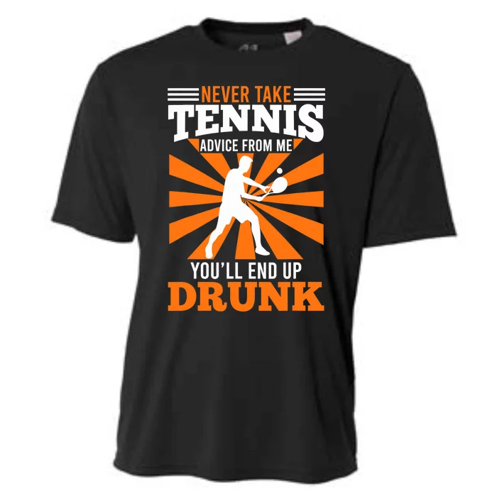 Tennis Coach Funny Saying Tennis Player Joke Fun Cooling Performance Crew T-Shirt