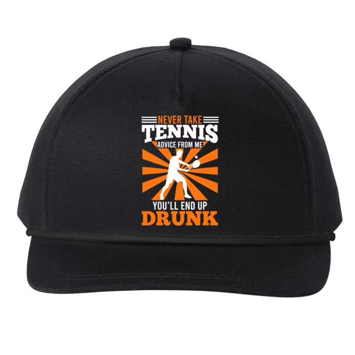 Tennis Coach Funny Saying Tennis Player Joke Fun Snapback Five-Panel Rope Hat