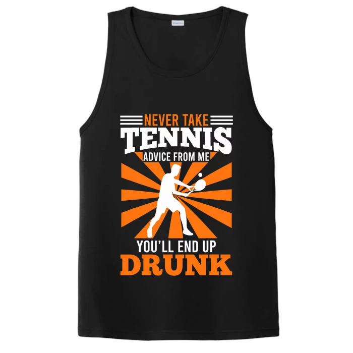 Tennis Coach Funny Saying Tennis Player Joke Fun Performance Tank