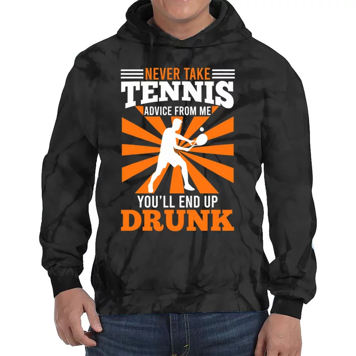 Tennis Coach Funny Saying Tennis Player Joke Fun Tie Dye Hoodie