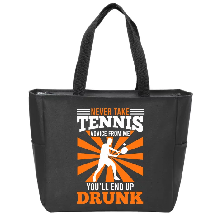 Tennis Coach Funny Saying Tennis Player Joke Fun Zip Tote Bag