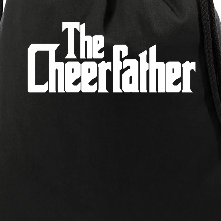 The Cheerfather Fathers Day Cheerleader Gift Drawstring Bag