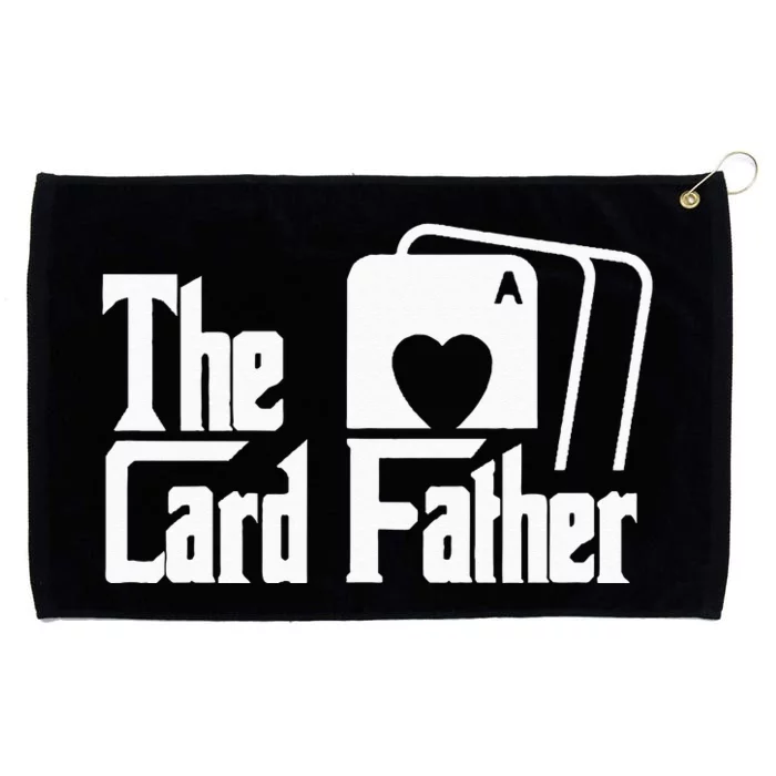 The Card Father Funny Poker Game Cards Playing Father Grommeted Golf Towel