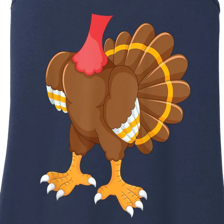 Turkey Costume Funny Thanksgiving Turkey Ladies Essential Tank