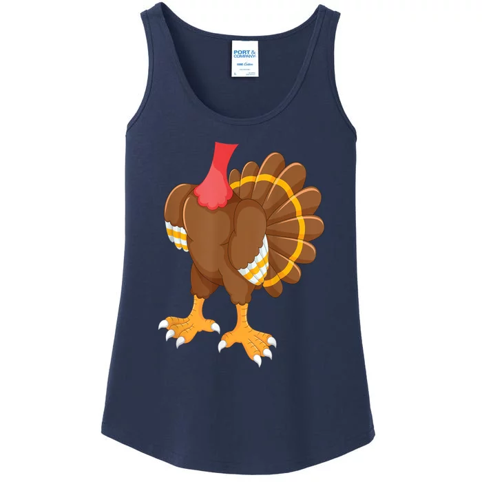 Turkey Costume Funny Thanksgiving Turkey Ladies Essential Tank