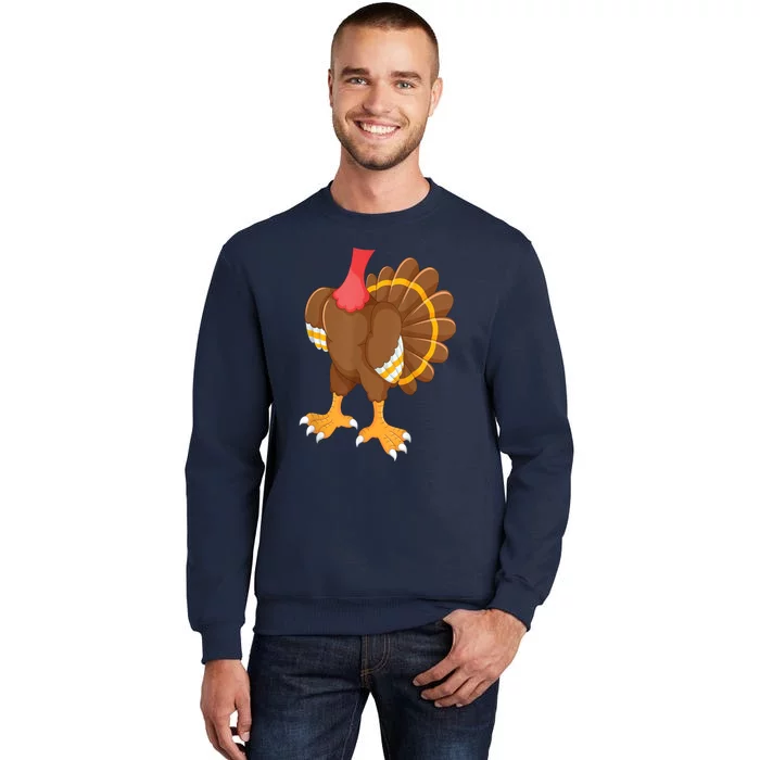 Turkey Costume Funny Thanksgiving Turkey Tall Sweatshirt