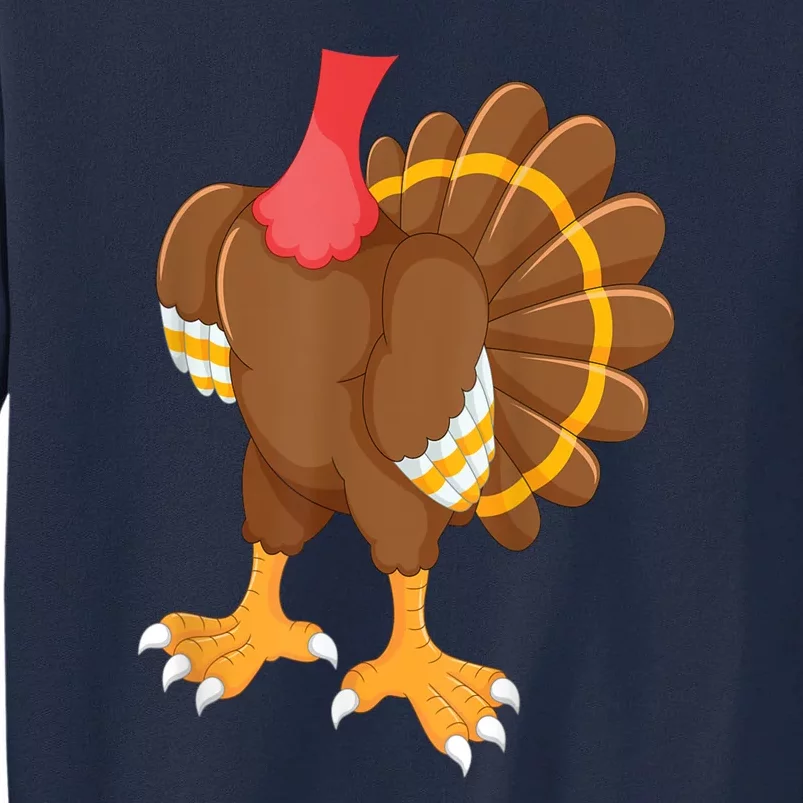 Turkey Costume Funny Thanksgiving Turkey Tall Sweatshirt