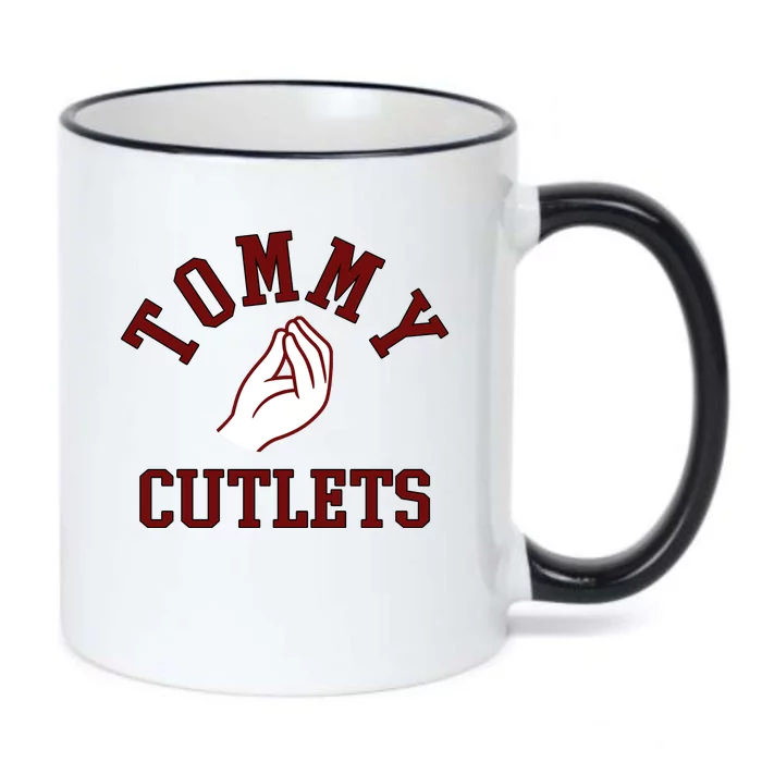 Tommy Cutlets Funny Italian Hand Football Black Color Changing Mug