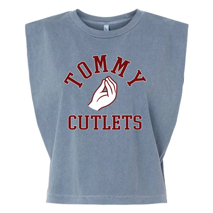 Tommy Cutlets Funny Italian Hand Football Garment-Dyed Women's Muscle Tee