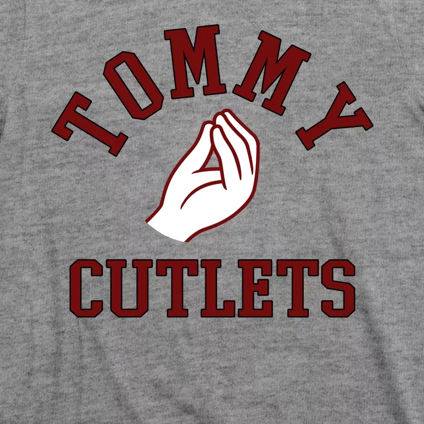 Tommy Cutlets Funny Italian Hand Football T-Shirt