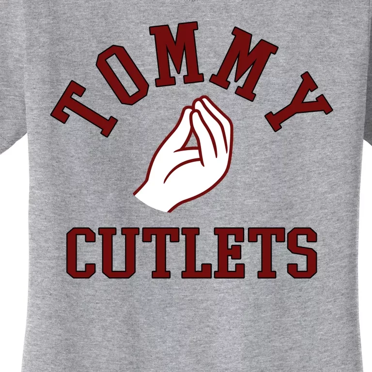 Tommy Cutlets Funny Italian Hand Football Women's T-Shirt