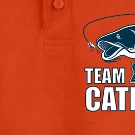 Team Catfish Fishing Design Catfish Farmer Gift Idea Cool Gift Dry Zone Grid Performance Polo