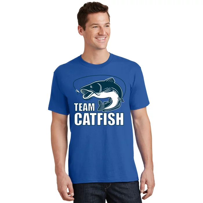 Team Catfish Fishing Design Catfish Farmer Gift Idea Cool Gift T-Shirt