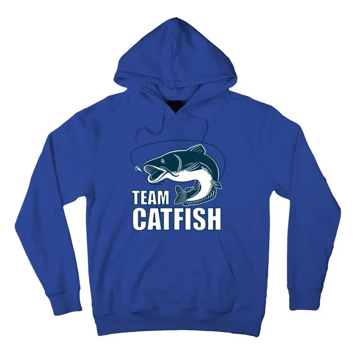 Team Catfish Fishing Design Catfish Farmer Gift Idea Cool Gift Tall Hoodie