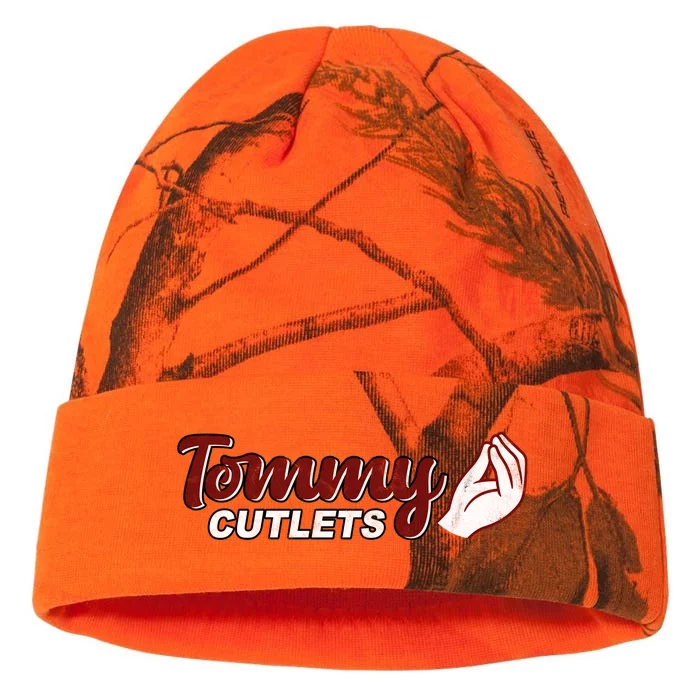 Tommy Cutlets Football Quarterback Funny Vintage Kati - 12in Camo Beanie