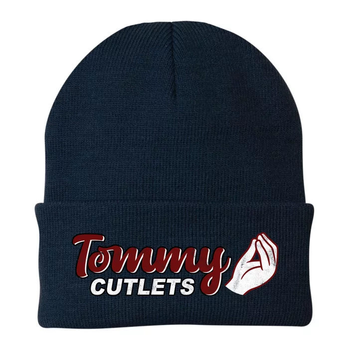 Tommy Cutlets Football Quarterback Funny Vintage Knit Cap Winter Beanie