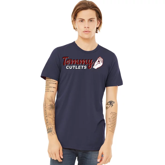 Tommy Cutlets Football Quarterback Funny Vintage Premium T-Shirt