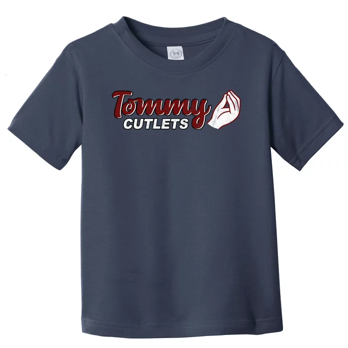 Tommy Cutlets Football Quarterback Funny Vintage Toddler T-Shirt