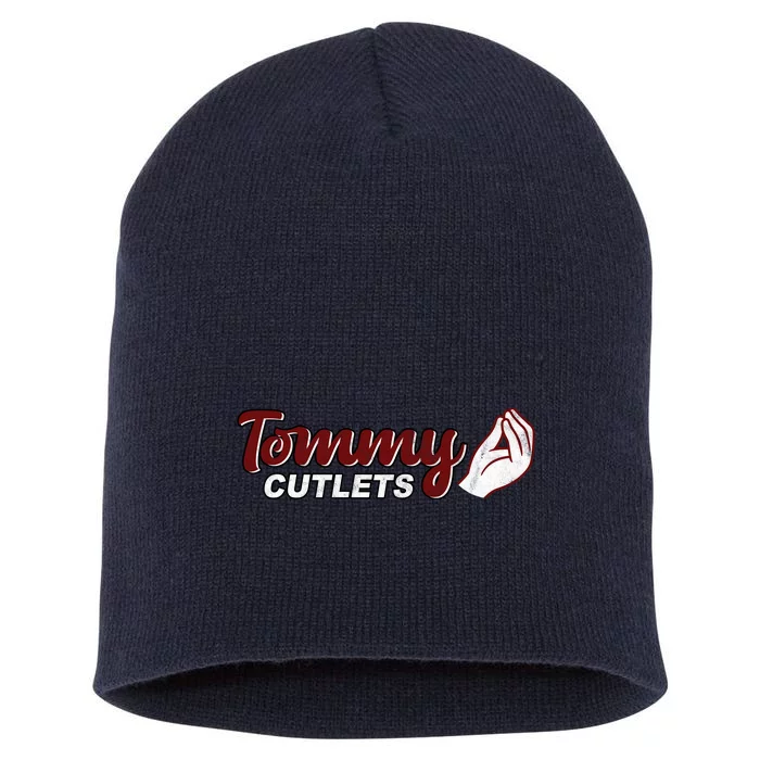 Tommy Cutlets Football Quarterback Funny Vintage Short Acrylic Beanie