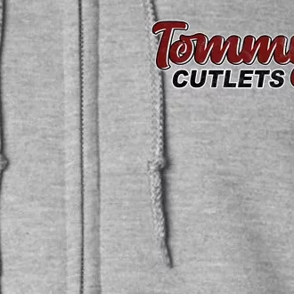 Tommy Cutlets Football Quarterback Funny Vintage Full Zip Hoodie