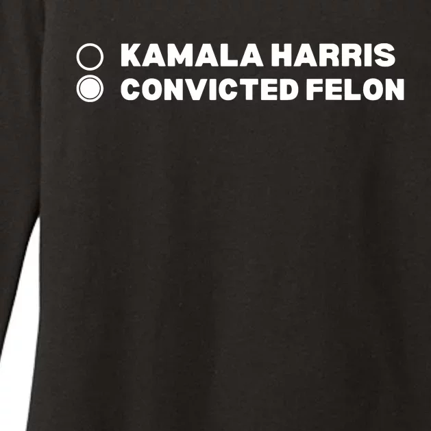 Trump Convicted Felon Womens CVC Long Sleeve Shirt