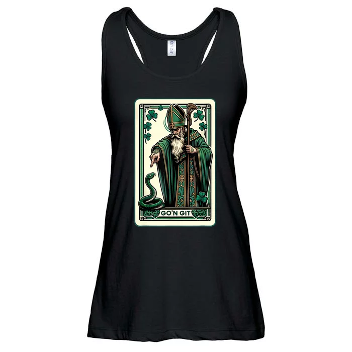 Tarot Card Funny St Patricks Day Gon Git St Patrick Ladies Essential Flowy Tank