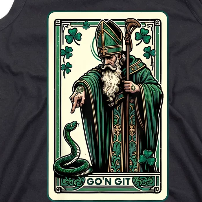 Tarot Card Funny St Patricks Day Gon Git St Patrick Tank Top