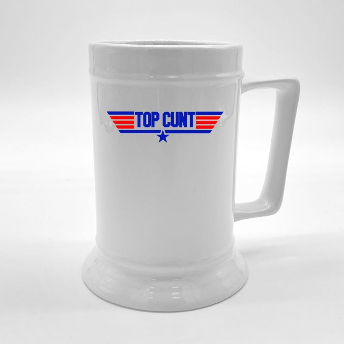 Top Cunt Funny Parody Front & Back Beer Stein