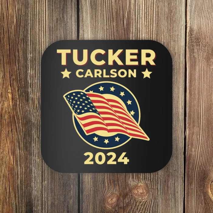 Tucker Carlson For President 2024 Coaster