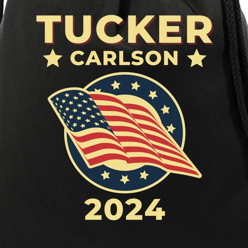 Tucker Carlson For President 2024 Drawstring Bag