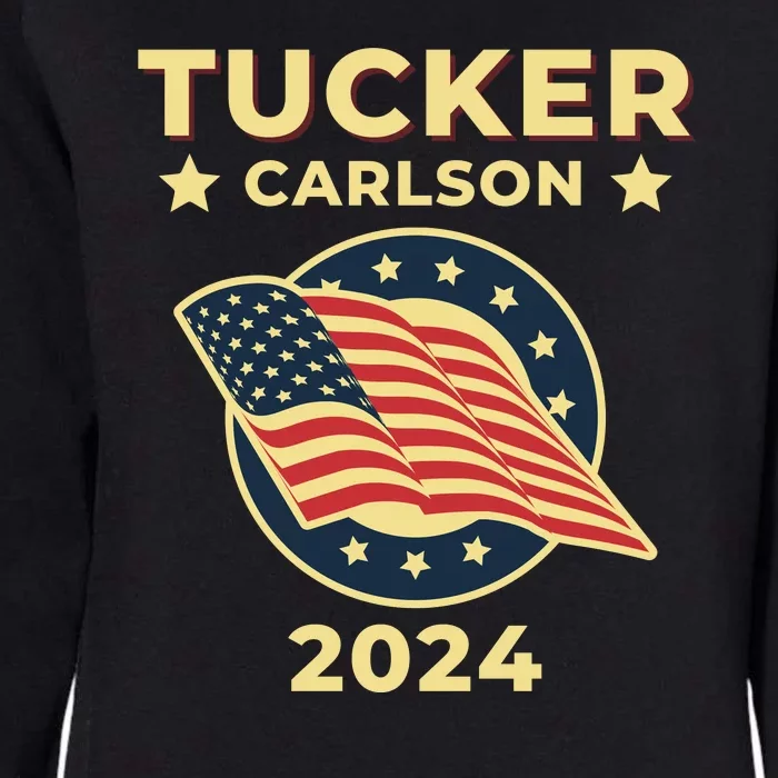 Tucker Carlson For President 2024 Womens California Wash Sweatshirt