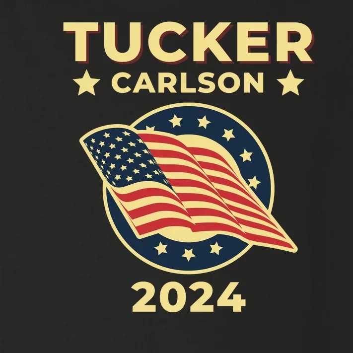 Tucker Carlson For President 2024 Toddler Long Sleeve Shirt