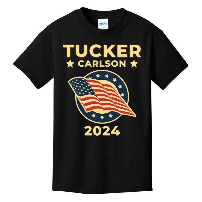 Tucker Carlson For President 2024 Kids T-Shirt