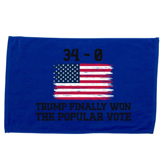 Trump Convicted Felon 34 More Reasons To Vote For Trump Gift Microfiber Hand Towel