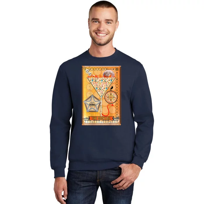 The Cocktail Funny Tarot Playing Card Sweatshirt