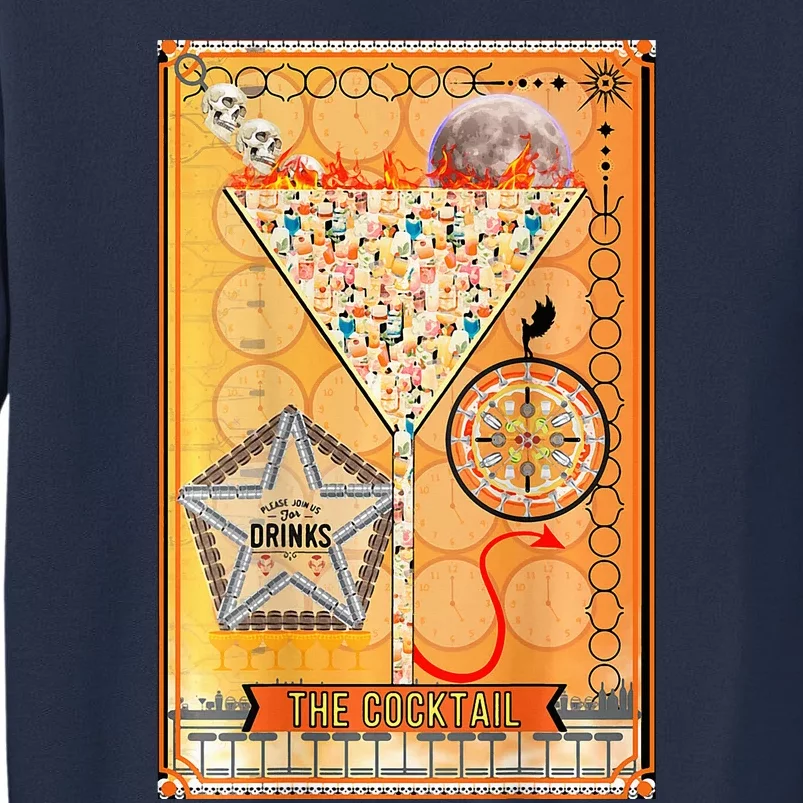 The Cocktail Funny Tarot Playing Card Sweatshirt