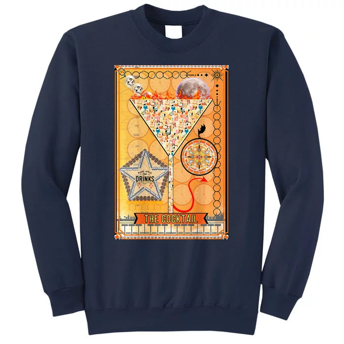 The Cocktail Funny Tarot Playing Card Sweatshirt