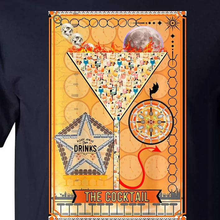 The Cocktail Funny Tarot Playing Card Tall T-Shirt