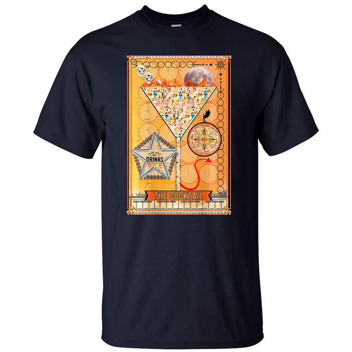 The Cocktail Funny Tarot Playing Card Tall T-Shirt