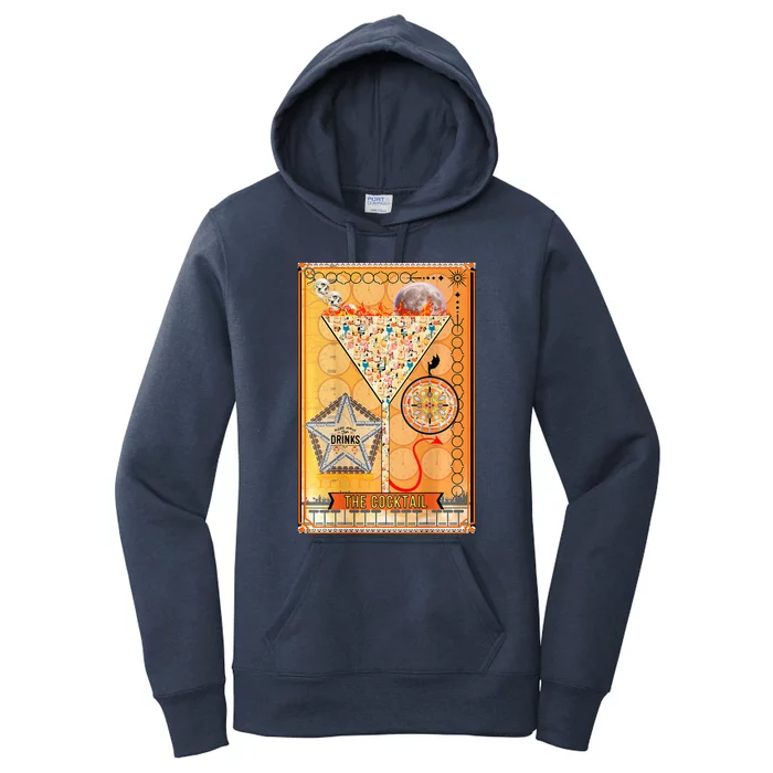 The Cocktail Funny Tarot Playing Card Women's Pullover Hoodie