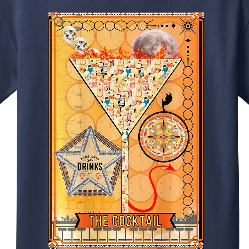 The Cocktail Funny Tarot Playing Card Kids T-Shirt