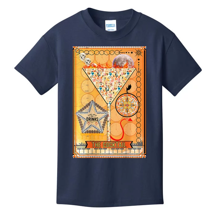 The Cocktail Funny Tarot Playing Card Kids T-Shirt