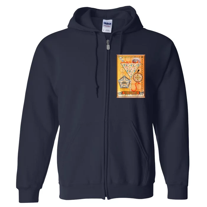 The Cocktail Funny Tarot Playing Card Full Zip Hoodie