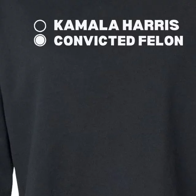 Trump Convicted Felon Cropped Pullover Crew