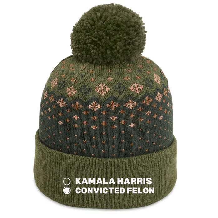 Trump Convicted Felon The Baniff Cuffed Pom Beanie