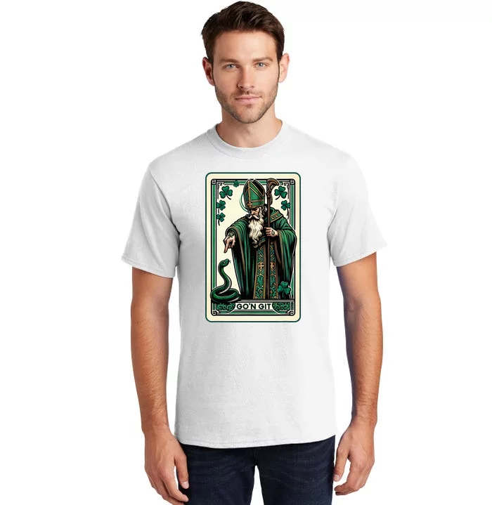 Tarot Card Funny St Patricks Day GoN Git St Patrick Tall T-Shirt