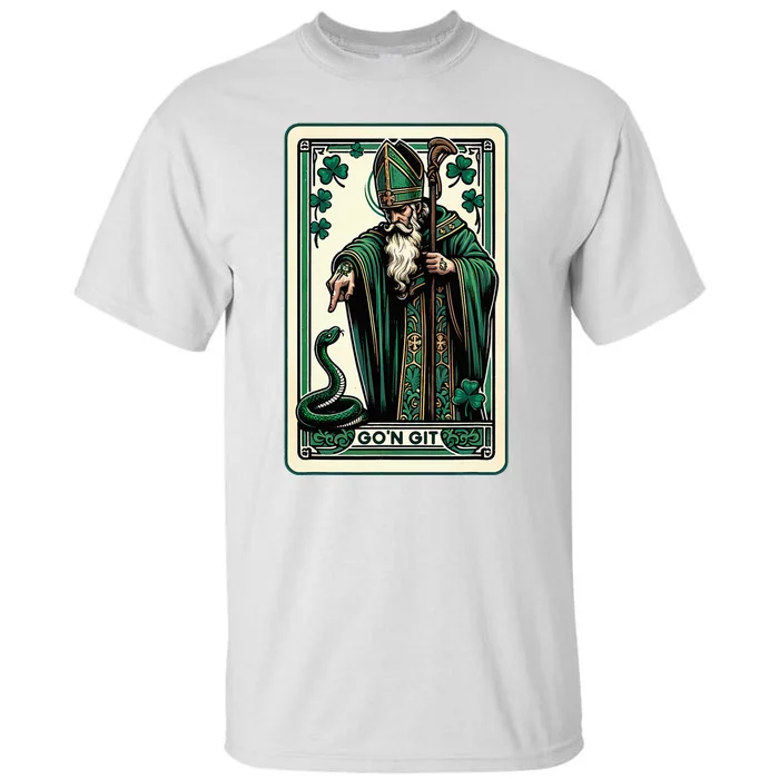 Tarot Card Funny St Patricks Day GoN Git St Patrick Tall T-Shirt