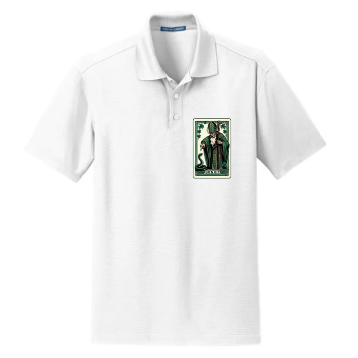 Tarot Card Funny St Patricks Day GoN Git St Patrick Dry Zone Grid Performance Polo